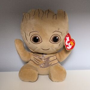💜2/$20💜 Ty Beanie Babies Groot (Marvel) BNWT